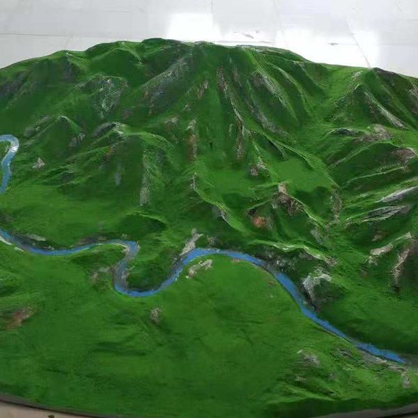 怎样按实际文县地形雕刻制作